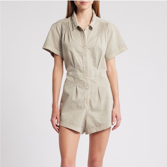 Free People Keep It Crisp Romper - Picture 1 of 4